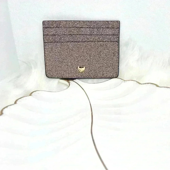 Pink Glitter Card Case Wallet - Picture 7 of 9